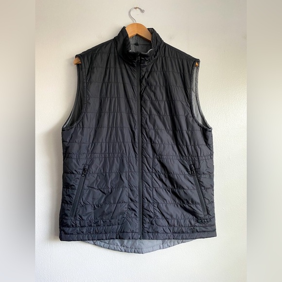 SpaceX Men's Black Gray Reversible Quilted Puffer Vest Outdoor Space Science XL - Picture 2 of 9